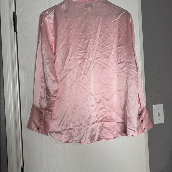 Pink Satin Button-Up Pajama set - Picture 3 of 6